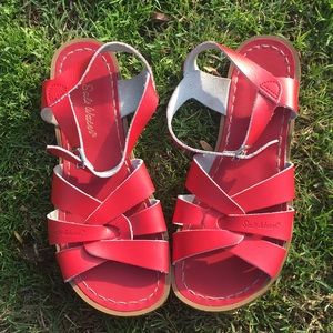 Red Saltwater Sandals